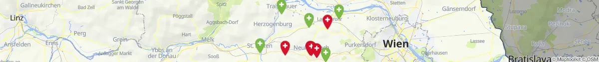 Kartenansicht für Apotheken-Notdienste in der Nähe von Würmla (Tulln, Niederösterreich)